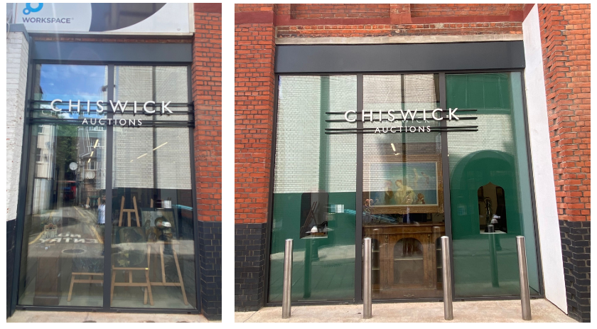 Chiswick Auction Building Signage